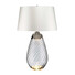 Настолна лампа Lena 2 Light Large Smoke-tinted Glass  Off-White Shade Elstead Lighting LENA-TL-L-SMOKE-OWSS | Osvetlenieto.bg