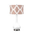 Настолна лампа Milo 1xE27 Polished Nickel White Pink Elstead Lighting MILO-PN-TL-OVTH | Osvetlenieto.bg