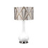 Настолна лампа Milo 1xE27 Polished Nickel White Silver Elstead Lighting MILO-PN-TL-VOGSC | Osvetlenieto.bg
