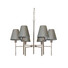 Полилей Lucerne 6xE14 Brushed Nickel Grey Shades Elstead Lighting LUCERNE-6xE14 | Osvetlenieto.bg