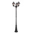 Градински стълб Norfolk 3xE27 Black Elstead Lighting NR8-BLK | Osvetlenieto.bg