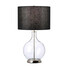 Настолна лампа Orb 1xE27 Polished Nickel Black Shade Elstead Lighting ORB-CLEAR-PN-BLK | Osvetlenieto.bg