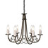 Полилей Minster 6xE14 Black Gold Patina Elstead Lighting MN6-BLK-GOLD | Osvetlenieto.bg