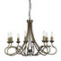 Полилей Olivia 8xE14 Black Gold Patina Elstead Lighting OV8-BLK-GOLD | Osvetlenieto.bg