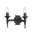 Аплик Saxon 2xE14 Black Elstead Lighting SAX2-BLK | Osvetlenieto.bg