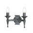 Аплик Saxon 2xE14 Black Silver Patina Elstead Lighting SAX2-BLK-SIL | Osvetlenieto.bg