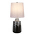 Настолна лампа Woolwich 1xE27 Textured Graphite White Glaze and Silver Shade Elstead Lighting WOOLWICH-TL | Osvetlenieto.bg
