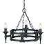 Полилей Saxon 3xE14 Black Elstead Lighting SAX3-BLK | Osvetlenieto.bg