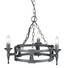 Полилей Saxon 3xE14 Black Silver Patina Elstead Lighting SAX3-BLK-SIL | Osvetlenieto.bg