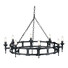Полилей Saxon 8xE14 Black Elstead Lighting SAX8-BLK | Osvetlenieto.bg