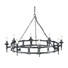 Полилей Saxon 8xE14 Black Silver Patina Elstead Lighting SAX8-BLK-SIL | Osvetlenieto.bg