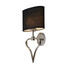 Аплик Falmouth 2 Light Polished Chrome Black Shade Elstead Lighting BATH-FALMOUTH-PC | Osvetlenieto.bg