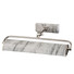 Аплик за картина Winchfield 2xE14 Medium Polished Nickel & White Marble Effect Elstead Lighting WINCHFIELD-PLM-PN-WM | Osvetlenieto.bg