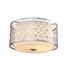 Плафон Ziggy 2xE27 Medium Lacquered Silver Elstead Lighting ZIGGY-F-M-LS | Osvetlenieto.bg