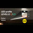 Черен LED профил  LEVEL12 C/U1 2000 открит монтаж | Osvetlenieto.bg