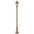 Градински стълб Chicago 1xE27 Medium Rusty Bronze Patina Elstead Lighting CC5-M | Osvetlenieto.bg