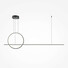 LED Полилей Halo MOD247PL-L49BK Maytoni 40W 3000K-4000K | Osvetlenieto.bg