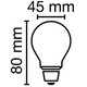 E14 4.2W 4000K Radium LED крушка Filament Матова 470lm P45 Mini-Ball | Osvetlenieto.bg