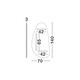 LED Огледало LORIN 9006115 NovaLuce 52W 3000K Touch Switch On/Off | Osvetlenieto.bg