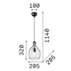 Полилей AMPOLLA-2 SP1 148151 Ideal Lux 1xE27 | Osvetlenieto.bg