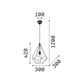 Полилей AMPOLLA-3 SP1 148175 Ideal Lux 1xE27 | Osvetlenieto.bg