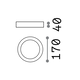 LED Плафон UNIVERSAL PL D17 ROUND 3000K 138596 Ideal Lux | Osvetlenieto.bg