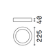 LED Плафон UNIVERSAL PL D22 ROUND 3000K 138602 Ideal Lux | Osvetlenieto.bg