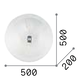 Плафон SHELL PL4 AMBRA 140186 Ideal Lux 4xE27 | Osvetlenieto.bg