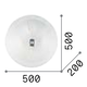 Плафон SHELL PL4 TRASPARENTE 008615 Ideal Lux 4xE27 | Osvetlenieto.bg