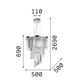 Полилей CARLTON SP12 CROMO 166247 Ideal Lux 12xE14 | Osvetlenieto.bg