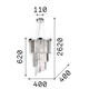Полилей CARLTON SP8 CROMO 117737 Ideal Lux 8xE14 | Osvetlenieto.bg