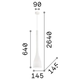Полилей FLUT SP1 BIG BIANCO 035666 Ideal Lux 1xE27 | Osvetlenieto.bg