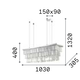 Полилей MARTINEZ SP8 CROMO 166360 Ideal Lux 8xE14 | Osvetlenieto.bg