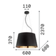 Полилей NORDIK SP6 161662 Ideal Lux 6xE27 | Osvetlenieto.bg