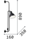 Аплик SHOWER AP1 179643 Ideal Lux 1xE27 | Osvetlenieto.bg