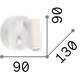 LED Аплик PAGE AP ROUND BIANCO 142586 Ideal Lux | Osvetlenieto.bg
