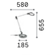 LED Настолна лампа FUTURA TL BIANCO 272078 Ideal Lux | Osvetlenieto.bg