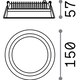 LED Луна за вграждане DEEP FI 20W 3000K 249032 Ideal Lux | Osvetlenieto.bg