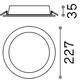 LED Луна за вграждане GROOVE FI 30W ROUND 4000K 147680 Ideal Lux | Osvetlenieto.bg