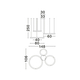 LED Полилей ELOWEN 9345654 NovaLuce 181W 3000K Triac Dimmable | Osvetlenieto.bg