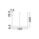LED Полилей MOTIF 9530201 NovaLuce 72W 3000K Triac Dimmable | Osvetlenieto.bg