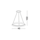 LED Полилей ORMI 9030927 NovaLuce 38W CCT 2700K-3000K Triac Dimmable | Osvetlenieto.bg