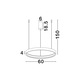 LED Полилей PERRINE 9345648 NovaLuce 40W 3000K Triac Dimmable | Osvetlenieto.bg