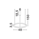 LED Полилей PERTINO 9853682 NovaLuce 38W 3000K Triac Dimmable | Osvetlenieto.bg
