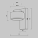 LED Аплик Onyx MOD549WL-01B Maytoni 6W 3000K | Osvetlenieto.bg