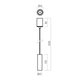 LED Пендел Takto 01-4208 Redo 8.6W 2700K Triac Dimmable | Osvetlenieto.bg