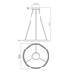 LED Полилей Vance 01-3938 Redo 70W CCT 2700K-5000K | Osvetlenieto.bg