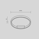 LED Плафон Rim MOD058CL-L25BK Maytoni 24W 3000K-4000K | Osvetlenieto.bg
