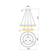 LED Полилей Febe 01-2888 Redo 62W 4000K | Osvetlenieto.bg