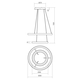LED Полилей Iconic 01-3919 Redo 80W CCT 3000K-4000K | Osvetlenieto.bg
